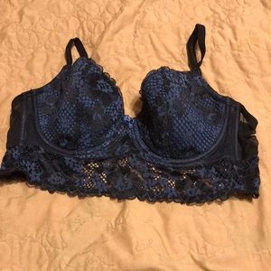 Pacchi Contour bra blue and black size:34DD